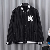 Letter Embroidery Bomber Jacket #DW5