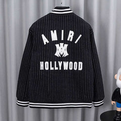 Letter Embroidery Bomber Jacket #DW5