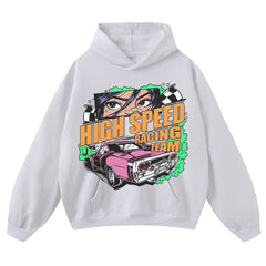 Streetwear-Style Print Hoodies