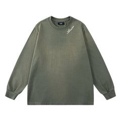 Embroidered Letter Sweatshirt #8129