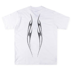 Gradient Flame Sports Logo T-Shirt