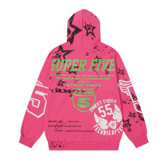 Letter Pattern Hoodie #239