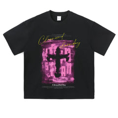Streetwear-Style Print Tee