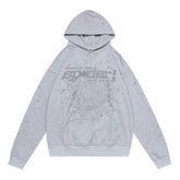 Letter Mesh Pattern Hoodie #S259