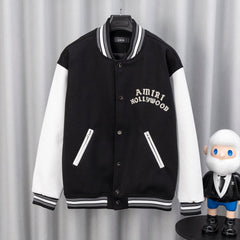 Letter Embroidery Bomber Jacket #DW3