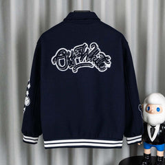 Letter Embroidered Jacket #DW2