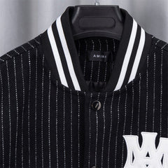 Letter Embroidery Bomber Jacket #DW5