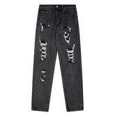 Hole Scratched Jean