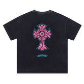 CH Patterned Washed Distressed T-shirt
