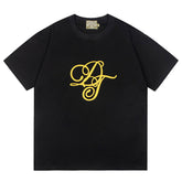 Metallic Gold Script Tee