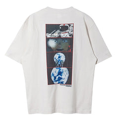 Cartoon Casual Street Vintage Washed T-Shirt