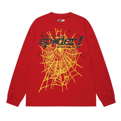 Mesh Pattern Print Longsleeve T-Shirt #CT8005