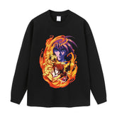 Streetwear-Style Print Long Sleeve Tee