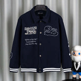 Letter Embroidered Jacket #DW2