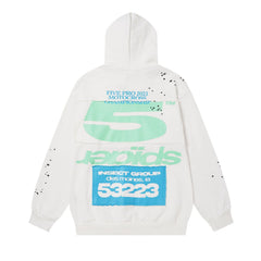 Letter Pattern Hoodie #242