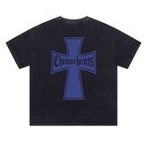 CH Patterned Washed Distressed T-shirt