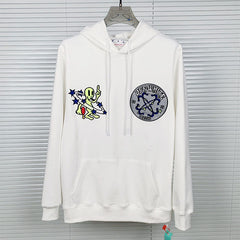 Alien pattern arrow Hoodies
