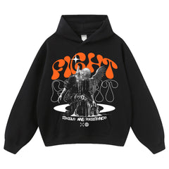 Streetwear-Style Print Hoodies