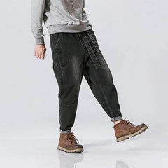 Oleno Harem Denim Pants Black