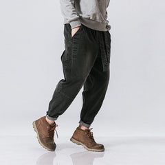 Oleno Harem Denim Pants Black