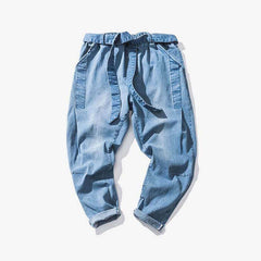 Oleno Harem Denim Pants Blue