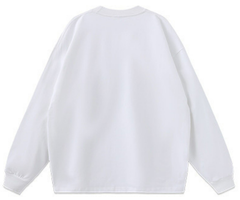 Angel Statue Print Crewneck Sweatshirts