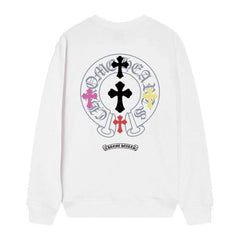 Letter Cross Pattern Sweatshirt #D40