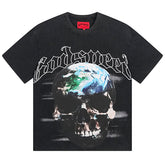 Skeletons Pattern Printed T-Shirts #1053