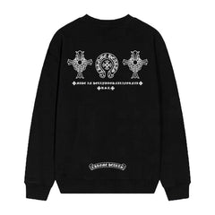 Letter Cross Pattern Sweatshirt #D30
