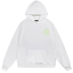 Letter Cross Pattern Hoodie #B09