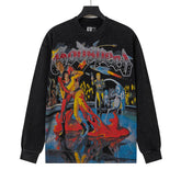 Rhinestone Letter Graphic Long Sleeve T-Shirt #G61105