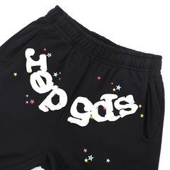 Classic Flame Logo Graffiti Pant-Black #146