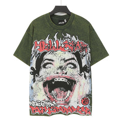 Grills Teeth Portrait Punk Tee