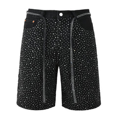 Diamond Denim Shorts #5095