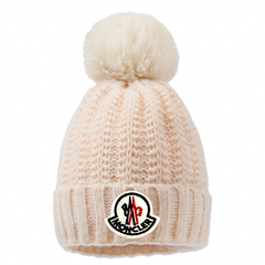 Fleece lined knitted Pom Pom beanies