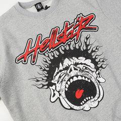 Studios 'Records' Crewneck Sweatshirt Heather Grey