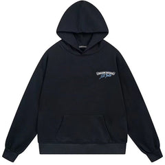 Letter Cross Pattern Hoodie #B102