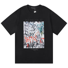 Logo Pattern Print T-Shirt