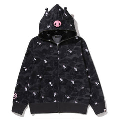 Characters Kuromi Camo Full Zip Hoodie (Ladies)