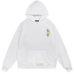 Letter Cross Pattern Hoodie #B01