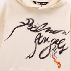 Logo Printed Cotton Hoodie