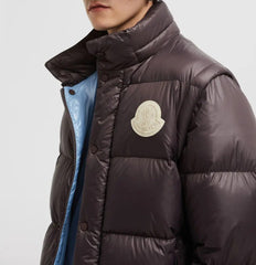 Moncler Detachable Sleeve Short Down Jacket