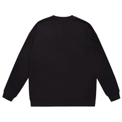 Ape Head Flame Print Crew Neck Sweatshirt