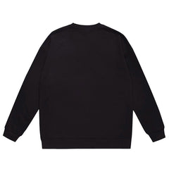 Ape Head Flame Print Crew Neck Sweatshirt
