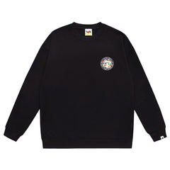Letter Print Crew Neck Sweatshirt