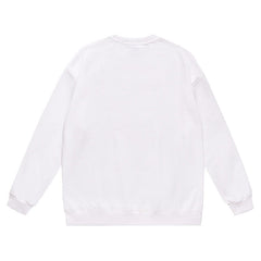 Ape Head Leter Logo Pattern Print Sweatshirt