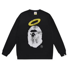 Union Ape Head Pattern Print Sweatshirt