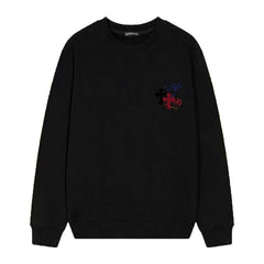 Letter Cross Pattern Sweatshirt #D35