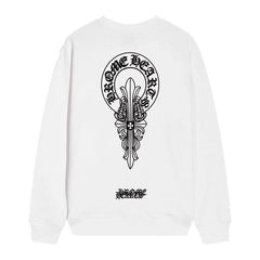Letter Cross Pattern Sweatshirt #D47