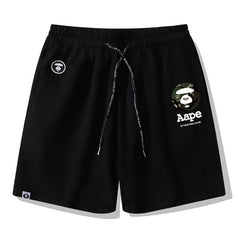 Ape Head Pattern Printed Short